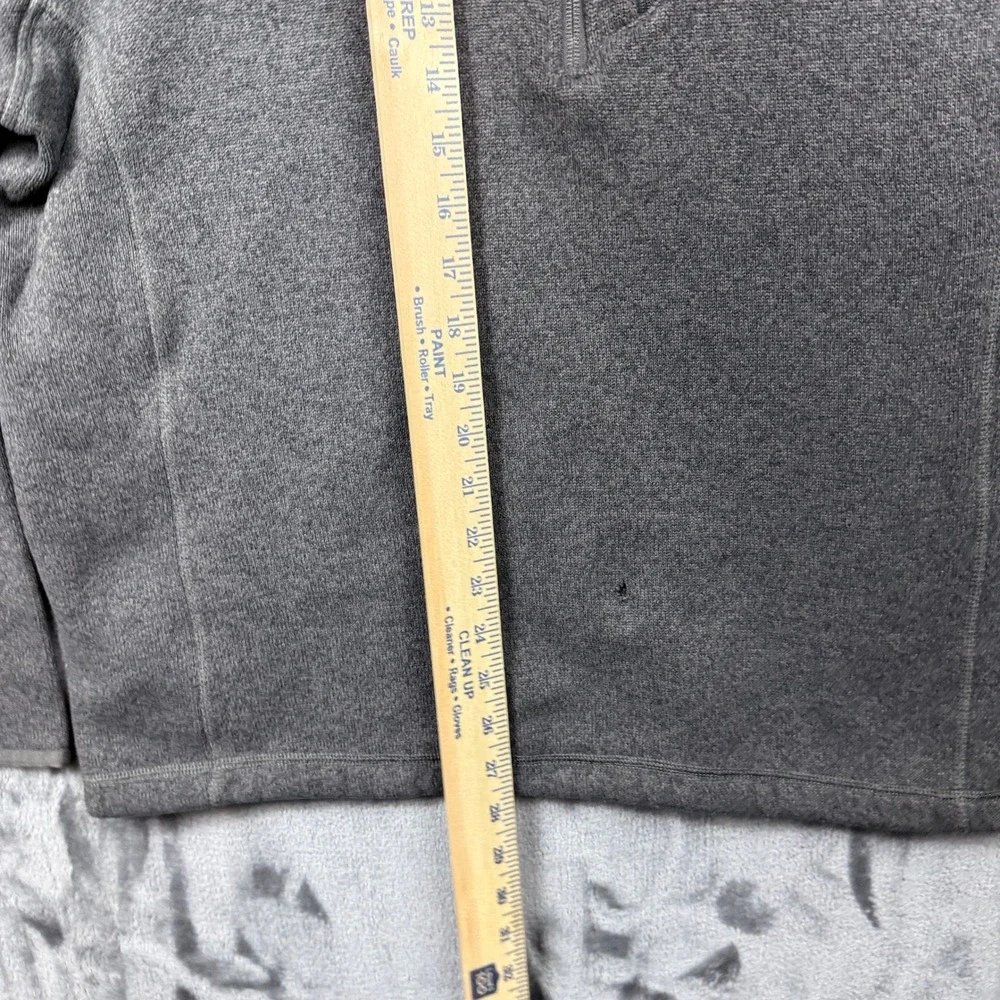 The North Face Gordon Lyons Quarter Zip Pullover Mens Large Grey Fleece Sweater